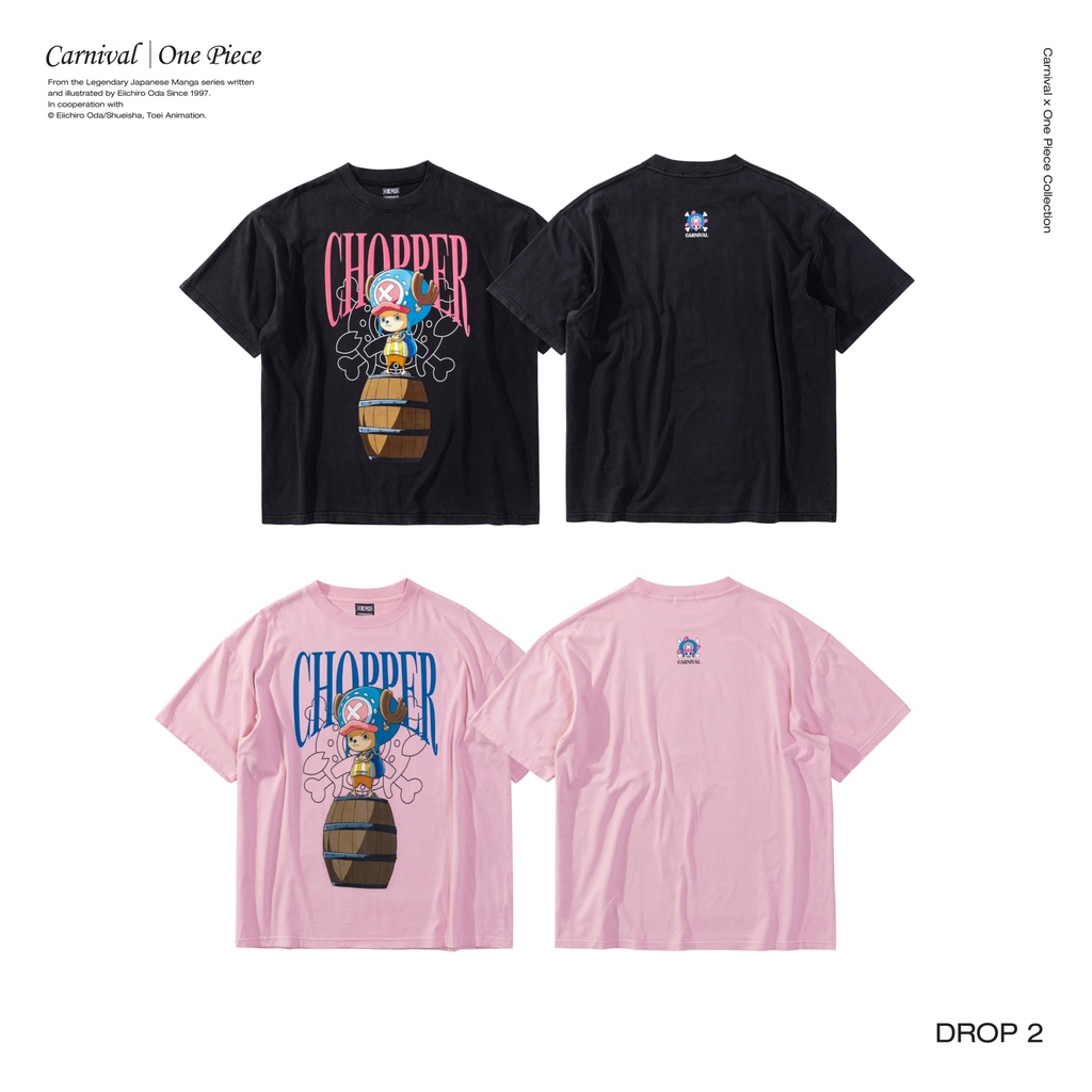 เสื้อยืดผ้าฝ้ายพิมพ์ลายขายดี-carnival-x-one-piece-chopper-t-shirt