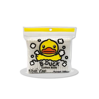 Papa baby B.Duck สำลีก้านแบบซอง บรรจุ 100 ก้าน รุ่น BD-R321 คอตตอนบัด ผลิตจากฝ้ายบริสุทธิ์ 100%