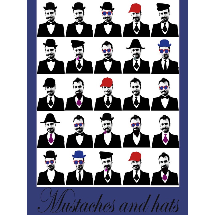 hot-2022-mustaches-and-hats-t-shirt-พี่น้องหนัง-เสื้อยืด-ดพิมพ์ลาย-เสื้อยืดผ้าฝ้าย-แฟชั่น-แฟชั่น-sale-unisex