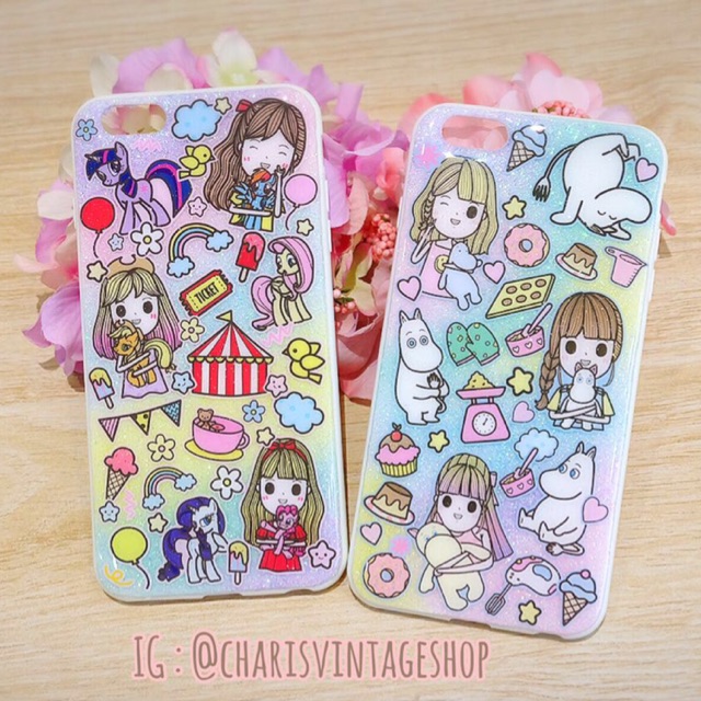 เคสกากเพชรสีรุ้งหวานๆ-ฟรุ้งฟริ้งสุดๆ