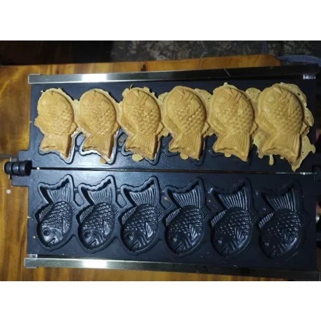 เครื่องทำไทยากิรูปปลา-taiyaki-fish-เตาทำขนมรูปปลา-6-ชิ้น-ใช้แก็ส-มีพร้อมส่ง