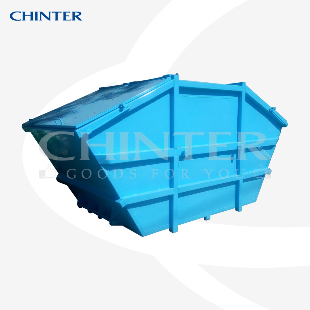 chinter-sgc8-1ถังขยะเหล็อกคอนเทนเนอร์ขนาด8000ลิตรชนิดเท2ด้าน-มีสีฟ้า-สีฟ้าคราม-สีเหลือง-สีเขียวสรีนชื่อหน่วยงานให้ฟรี