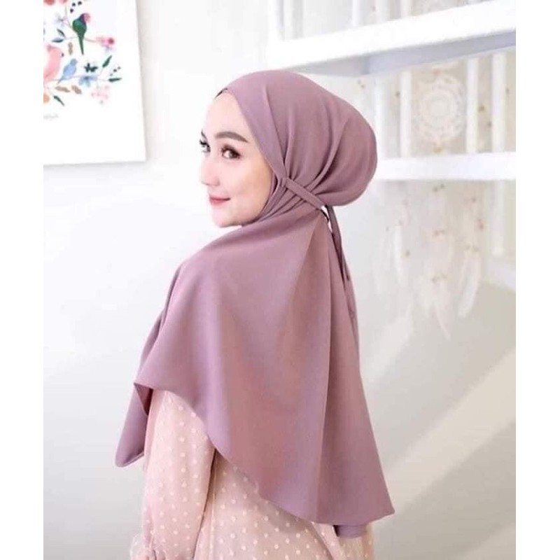 ราคาและรีวิวผ้าคลุมอินโด ผูกหลัง ทรงสวย Indo hijab