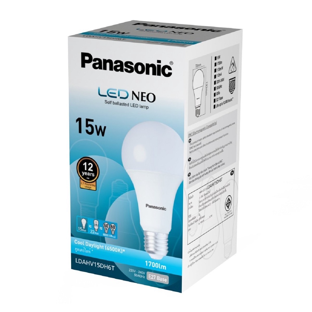 chaixing-home-หลอดไฟ-led-15-วัตต์-daylight-panasonic-รุ่น-ldahv15dh6t
