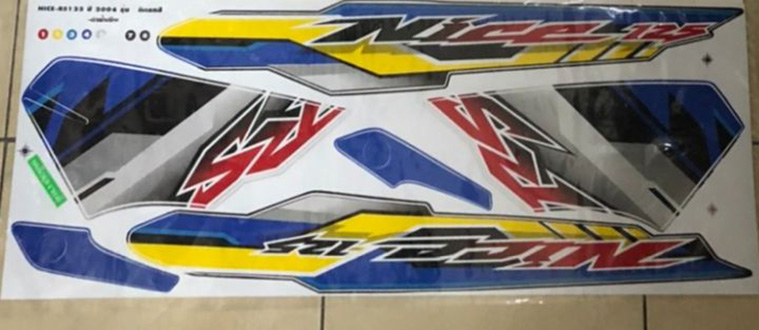 สติ๊กเกอร์ NICE 125 เคลือบเงาแท้ Honda ไนท์ | Shopee Thailand