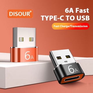 Disour อะแดปเตอร์แปลงข้อมูล USB3.0 6A Type-C เป็น USB รองรับการชาร์จอย่างรวดเร็ว