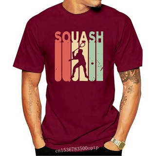 เสื้อยืดโอเวอร์ไซส์ใหม่ เสื้อยืดลําลอง แขนสั้น พิมพ์ลาย Squash สไตล์วินเทจ ย้อนยุค สําหรับผู้ชายS-3XL