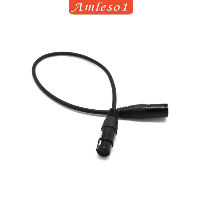 amleso1-5-pin-female-to-3pin-xlr-male-dmx-อะแดปเตอร์สายเคเบิ้ลเสียง