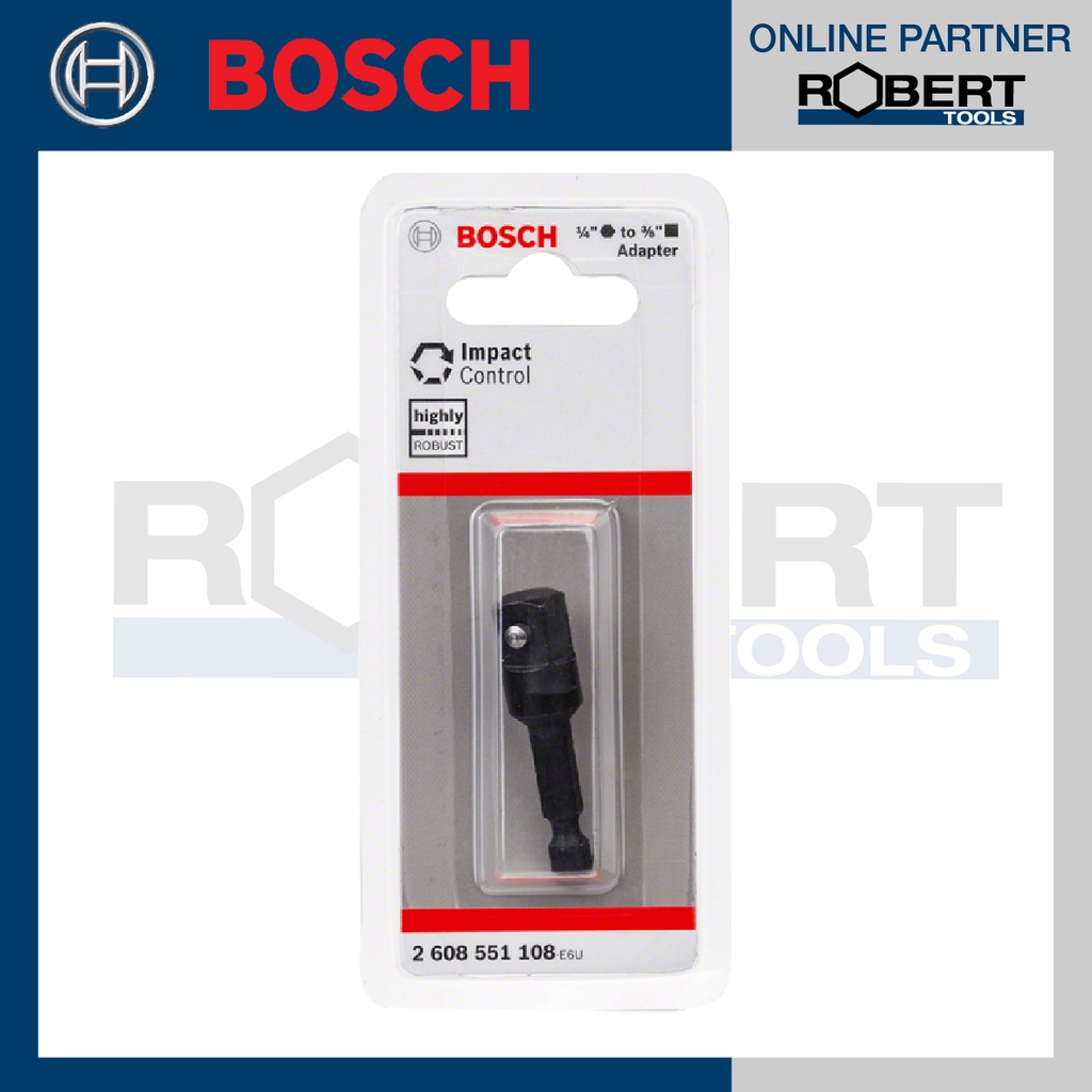 bosch-รุ่น-2608551108-แกนต่อลูกบล็อก-1-4-นิ้ว-จากแกนหกเหลี่ยมเป็นลูกบล็อก-3-8-square-drive-1ชิ้น