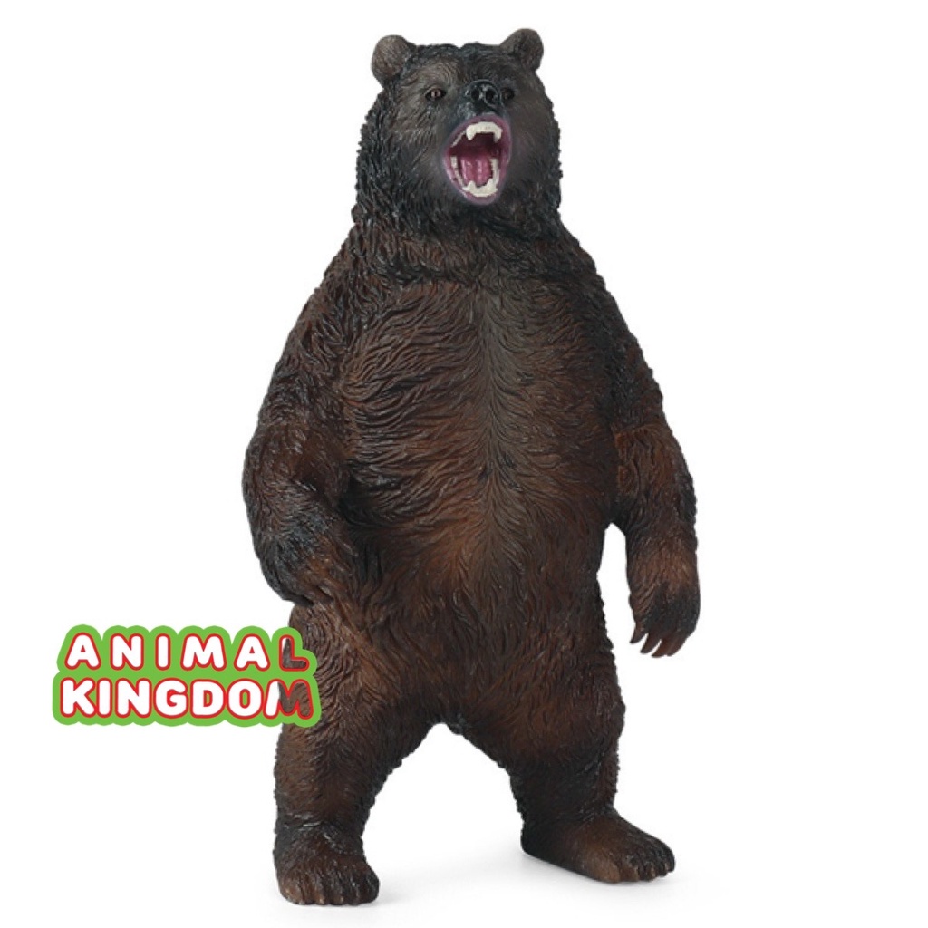 animal-kingdom-โมเดลสัตว์-หมีสีน้ำตาล-ยืน-ขนาด-18-00-cm-จากหาดใหญ่