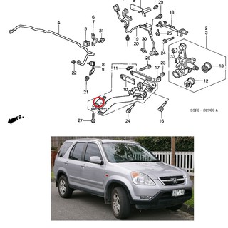 Doctor Car บูชอาร์มหลัง บูชคานหลัง ฮอนด้า CR-V Honda CR-V Gen 2 2002-2006