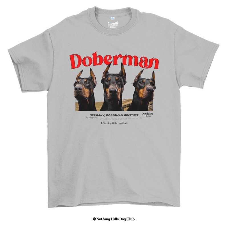 เสื้อยืดลาย-doberman-โดเบอร์แมน-classic-cotton-unisex-by-nothing-hills-ใหม่