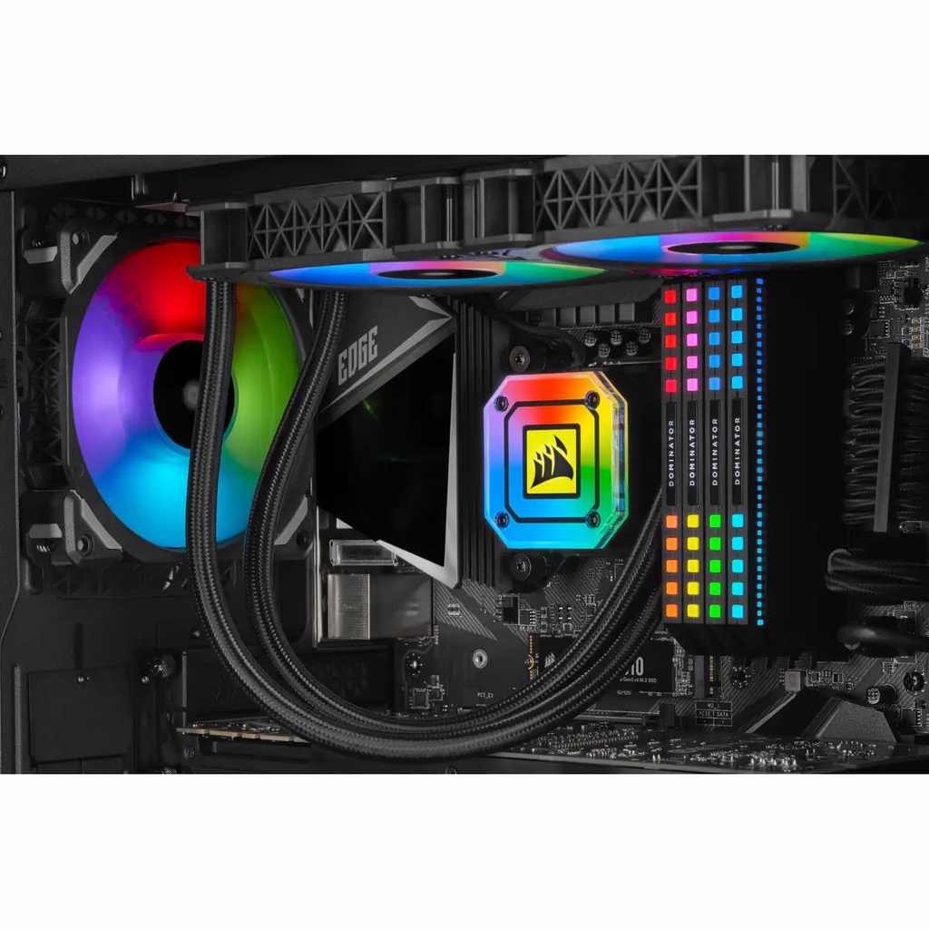 มีขา-lga1700ในกล่อง-cpu-liquid-cooler-ระบบระบายความร้อนด้วยน้ำ-corsair-icue-h100i-elite-capellix