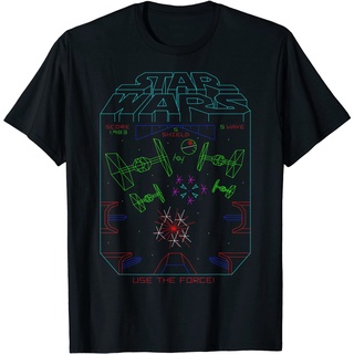 เสื้อยืดโอเวอร์ไซส์เสื้อยืด พิมพ์ลายกราฟิก Star Wars Space Fight สไตล์วินเทจS-3XL