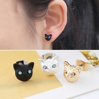 ส่งฟรี เมื่อซื้อครบบาทขึ้นไป ชุดว่ายน้ำเด็กแมวน่ารักดีไซน์ Ear Studs Earrings Piercing Jewelry Charm