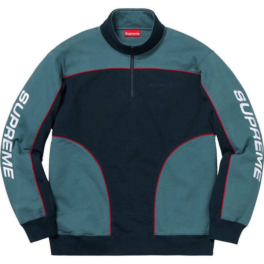 Supreme Speedway Half Zip Sweatshirt - Navy/dark (Shop USA  