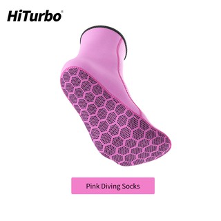 ภาพขนาดย่อของสินค้าHiturbo Neoprene Diving Socks 3mm Wetsuit Socks Scuba Fin Snorkeling Thicken Anti-Slip for Men Women