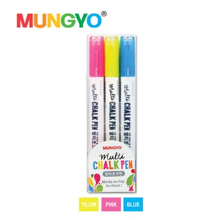 MUNGYO ชุดปากกา CHALK 3 สี (CHALK PEN 3 AST COLOR SET)