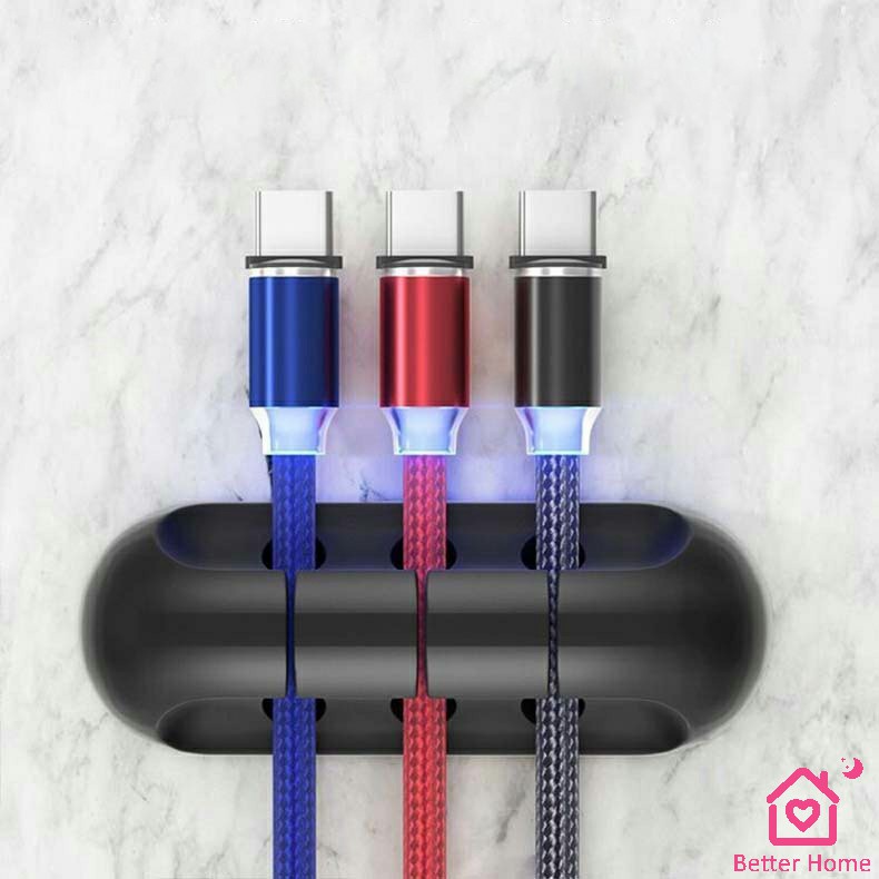 ตัวจัดระเบียบสายเคเบิลข้อมูล-ที่ยึดสายไฟ-ที่เก็บสายหูฟัง-data-cable-organizer