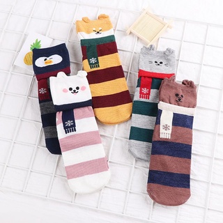 🧦ส่งจากไทย ถุงเท้า ข้อยาว ใส่นอน ลายการ์ตูน สวมใส่สบาย