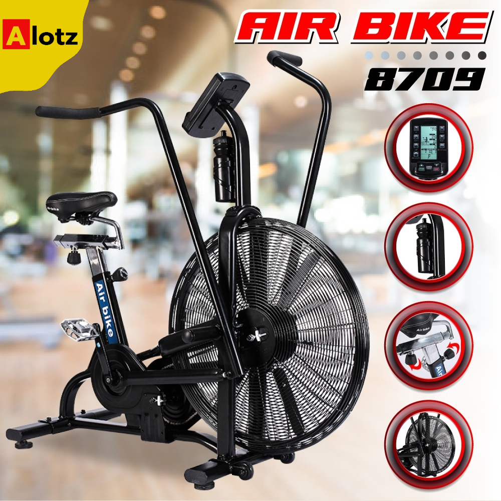 alotz-fitness-จักยานออกกำลังกาย-air-bike-รุ่น-bg8709-พร้อมหน้าจอ-lcd-แสดงผลการทำงาน