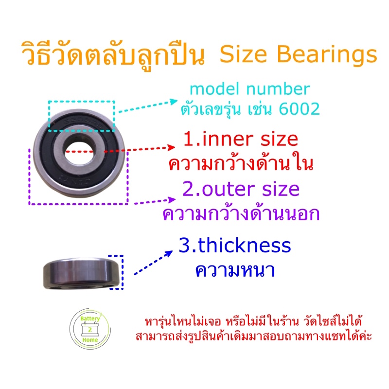 ลูกปืน-b16-8b-ท้ายเกียร-16x40x12-cm-ตลับลูกปืน-แบริ่งส์-bearings-b16-8b