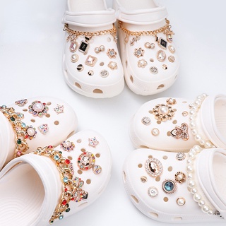 Crocs Jibbitz จี้ไข่มุก รูปรองเท้า DIY 1 ชิ้น