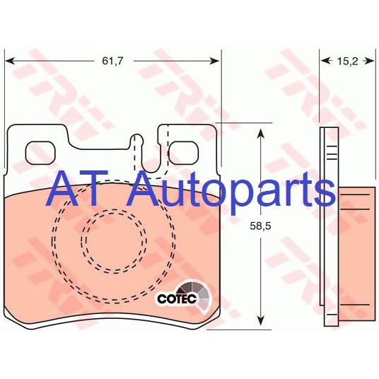 ผ้าเบรคหลัง-benz-sl-r129-sl280-sl320-500sl-600sl-1993-2001-gdb987-trw