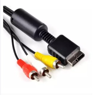 ภาพขนาดย่อของภาพหน้าปกสินค้าสาย AV PS1 PS2 PS3 Audio Video AV Cable Cord Wire to 3 RCA TV Lead for Sony Playstation PS1 PS2 PS3 jr_gadget จากร้าน jr_gadget บน Shopee