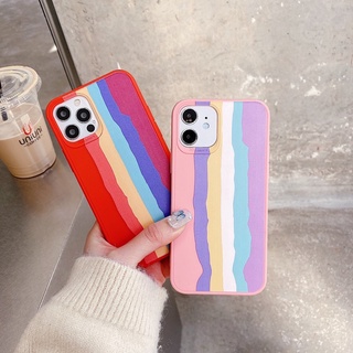 เคส สายรุ้งไล่โทนสีนิ่ม  Redmi note8/redmi9t/redmi9/redmi note8pro/redmi note10