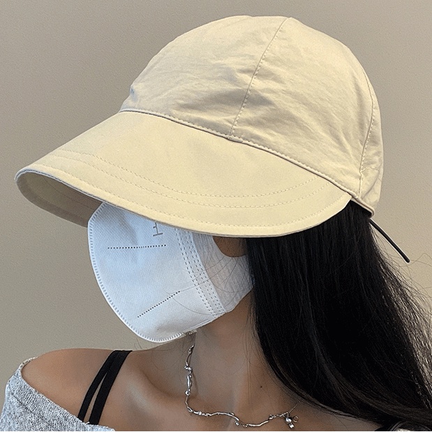 ภาพหน้าปกสินค้าหมวกบังแดด ป้องกันรังสียูวี ขนาดใหญ่ ระบายอากาศได้ดี แฟชั่นฤดูร้อน สไตล์ชาวประมง สําหรับผู้หญิง