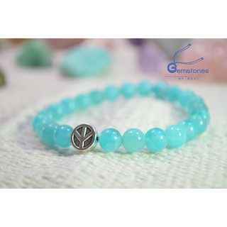 Gemstones By Boat : อมาโซไนต์ : Amazonite  (หินขนาด 7 มิลลิเมตร)