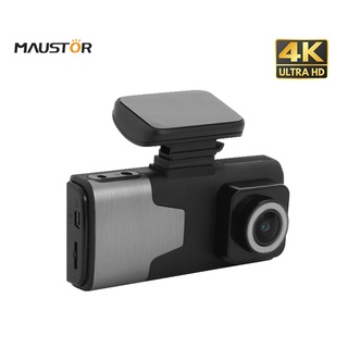 สินค้า MAUSTOR กล้องติดรถยนต์ 2กล้องหน้าหลัง ชัดระดับ4K FULL HD จอกว้าง4นิ้ว