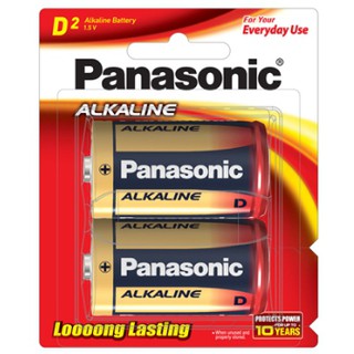 ถ่าน ALKALINE [PANASONIC] D LR20T/2B (2ก้อน/แพ็ค)