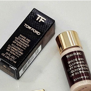 TOM FORD รองพื้น Shade and illuminate Soft radiance FOUNDATION SPF 50/PA ++++ สี2.0 buff ขนาดทดลอง 3.7ml