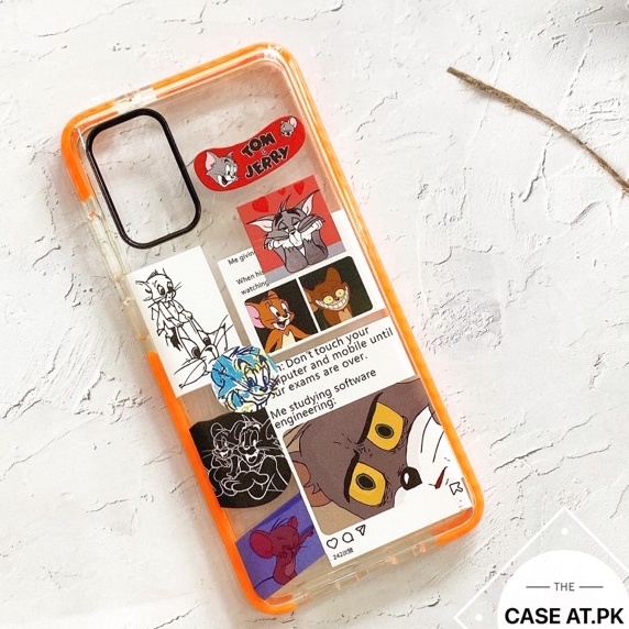 ร้านไทย-เคสการ์ตูน-case-samsung-s20plus-s10-iphone-11-promax-xsmax-กันกระแทก-ราคาถูก-น่ารัก-เคสใส-แมวกับหนู-tome-jerry