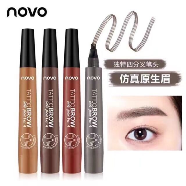 no-5247-novo-ดินสอเขียนคิ้วแทททู-ติดทน-เหมือนสักคิ้วสามมิติ-simulation-of-the-original-eyebrow-pencil