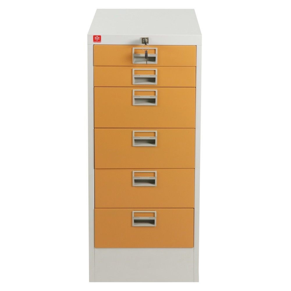 file-cabinet-office-drawer-lucky-world-cdx-6-eg-brown-office-furniture-home-amp-furniture-ตู้เอกสาร-ตู้ลิ้นชักเหล็ก-6-ลิ้น