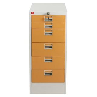 File cabinet OFFICE DRAWER LUCKY WORLD CDX-6-EG BROWN Office furniture Home & Furniture ตู้เอกสาร ตู้ลิ้นชักเหล็ก 6 ลิ้น