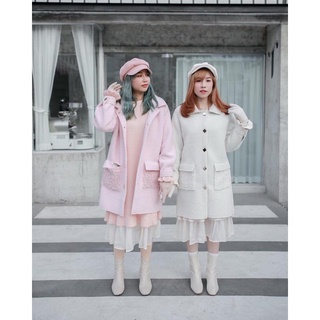 macaroon coat เสื้อโค้ทกันหนาวสีพาสเทล