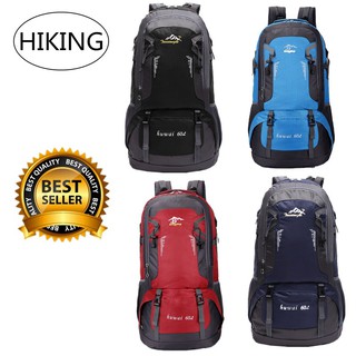 สินค้า Traveler Backpack 60 L กระเป๋าเป้ กระเป๋าเดินทาง กระเป๋าท่องเที่ยว Waterproof Outdoor Backpack Rucksack Sports