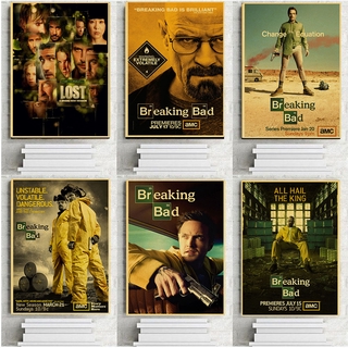 โปสเตอร์ลาย Breaking Bad Classic American Drama สําหรับตกแต่งบ้าน