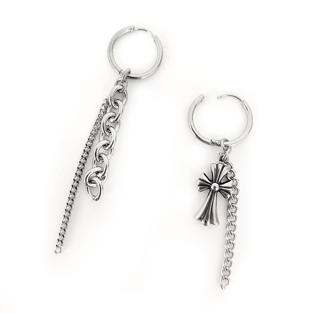 byyum-handmade-products-in-korea-surgical-cross-chain-earrings