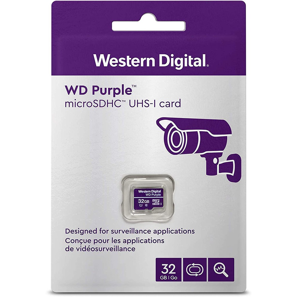 WD PURPLE MICRO SD CARD 32GB|64GB|128GB|256GB|512GB SC QD101 microSD ...