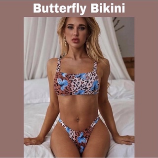 Butterfly Bikini 🦋 บิกินี่สายฝองาน Shein กางเกงเว้าสูงแซ่บมาก