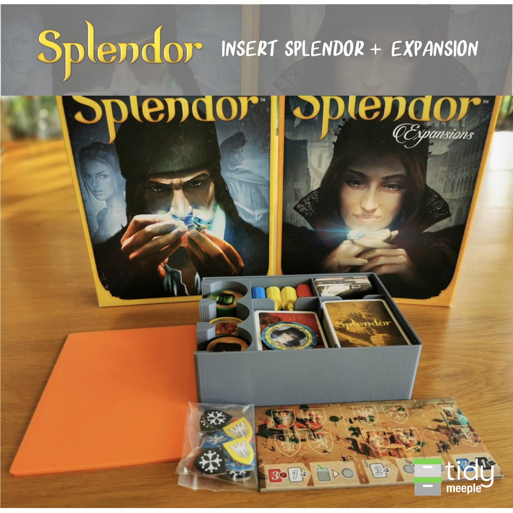 Tidy Insert สำหรับเกม Splendor (เกมค้าเพชร) + ภาคเสริม Cities of ...