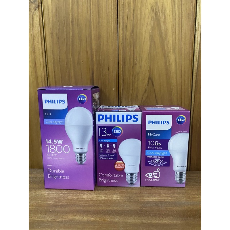 ภาพหน้าปกสินค้าหลอดไฟฟิลิป Philips รุ่นLED สว่างพิเศษ รุ่น10วัตต์ 13วัตต์ 14.5วัตต์ ขั้วเกลียวE27