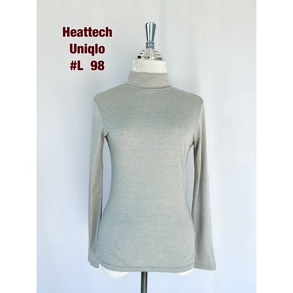 เสื้อคอเต่าฮีทเทค-heatteach-uniqlo-ไซส์-l-ของแท้-ฮีทเทคแขนยาว-เสื้อฮีทเทค-ลองจอน-ฮีทเทคยูนิโคล่-คอเต่าสีเทา