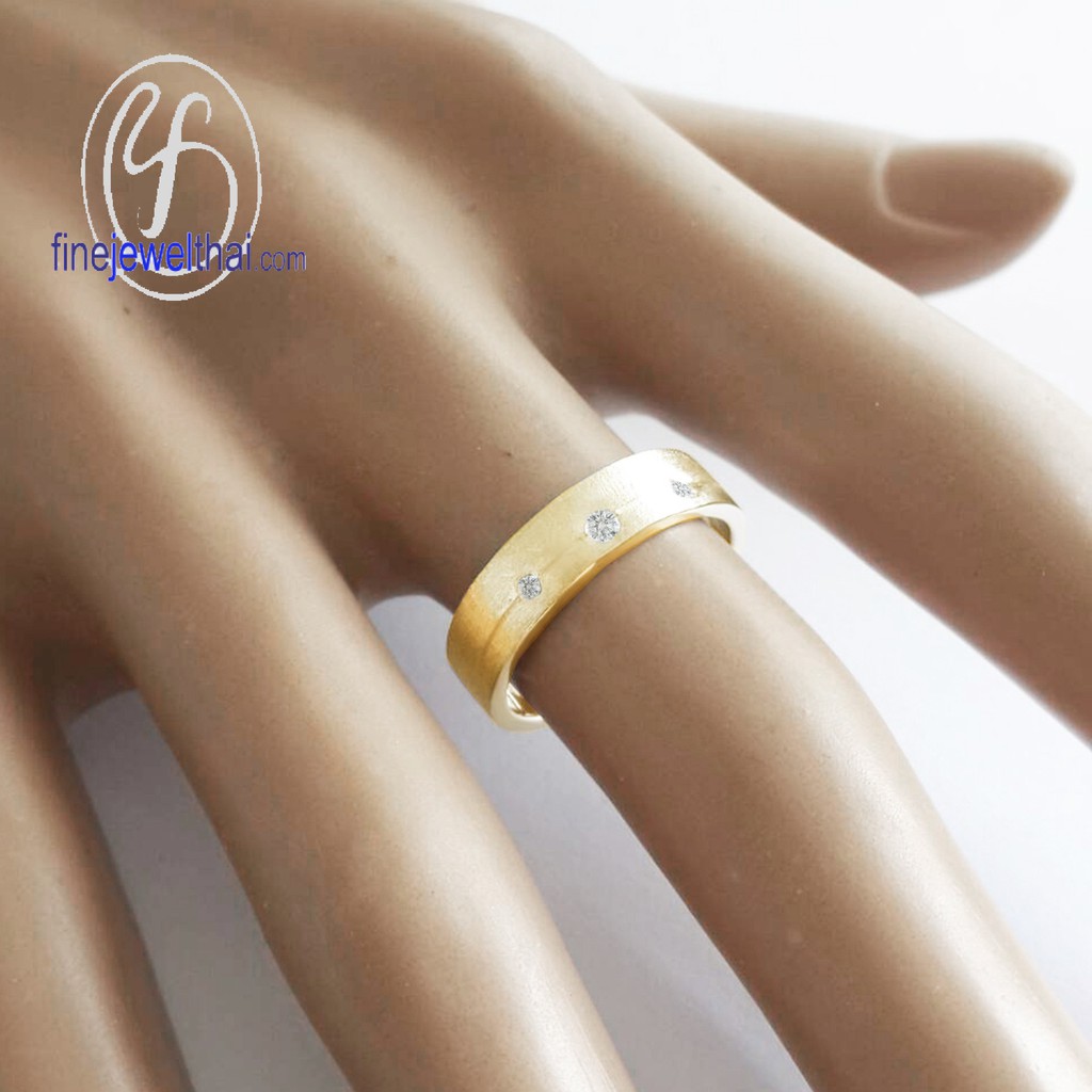 finejewelthai-แหวนเพชร-เพชร-แหวนหมั้น-แหวนแต่งงาน-diamond-cz-wedding-ring-silver-gold-r30146cz-g