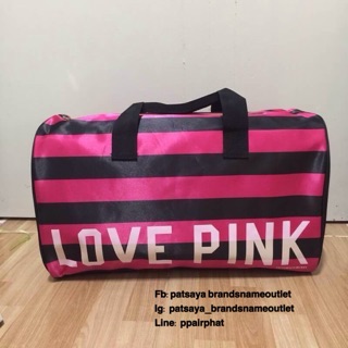 VICTORIAS SECRET LOVE PINK แท้💯outlet กระเป๋าเดินทาง  สีสันน่ารัก น่าใช้ ใส่ของได้จุมาก